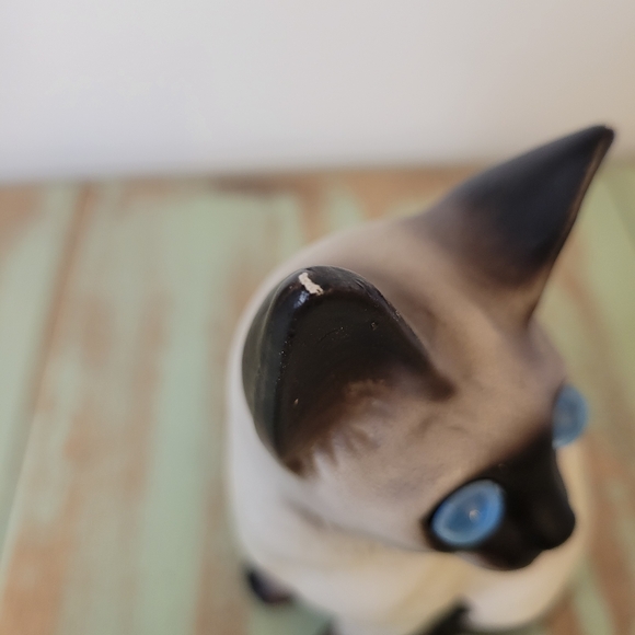 Siamese Cat Figurine - Black and White - Picture 9 of 13